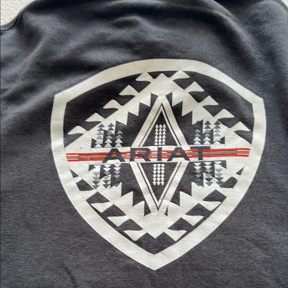 Ariat Charcoal Grey Pullover Hoodie with Logo